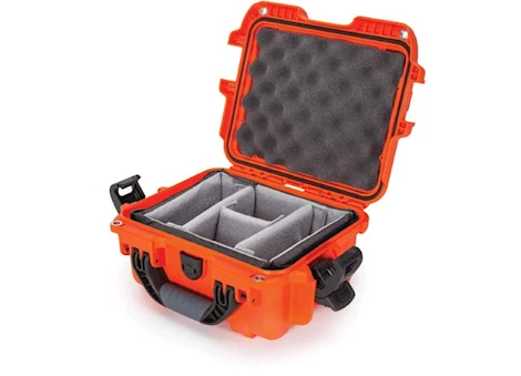 Nanuk 905 waterproof hard case w/padded divider - orange, interior: 9.4 x 7.4 x 5.5in Main Image