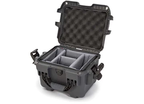 Nanuk 908 waterproof hard case w/padded divider - graphite, interior: 9.5 x 7.5 x 7.5in Main Image