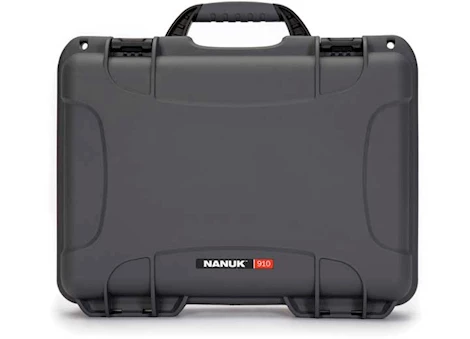 Nanuk 910 waterproof hard case - graphite, interior: 13.2 x 9.2 x 4.1in Main Image
