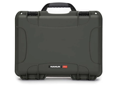 Nanuk 910 waterproof hard case - olive, interior: 13.2 x 9.2 x 4.1in Main Image