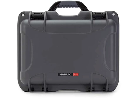 Nanuk 915 waterproof hard case - graphite, interior: 13.8 x 9.3 x 6.2in