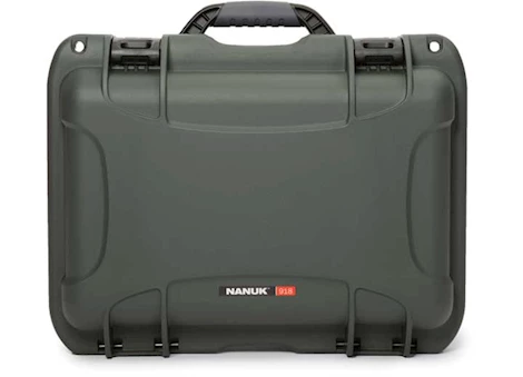 Nanuk 918 waterproof hard case - olive, interior: 14.9 x 9.8 x 8.6in Main Image