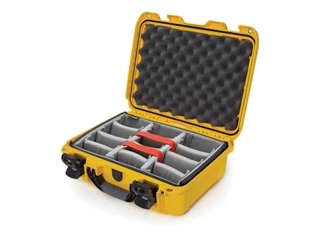 Nanuk 920 waterproof hard case w/padded divider - yellow, interior: 15 x 10.5 x 6.2in Main Image