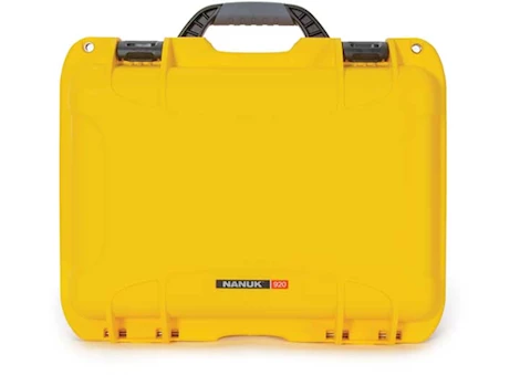 Nanuk 920 waterproof hard case - yellow, interior: 15 x 10.5 x 6.2in Main Image