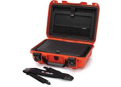 Nanuk 923 waterproof hard case w/laptop kit, w/strap - orange, interior: 16.7 x 11.3 x 5.4in Main Image