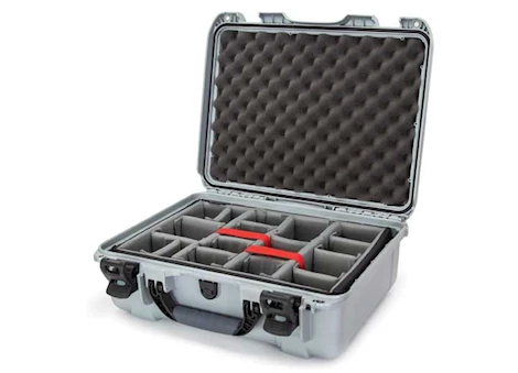 Nanuk 930 waterproof hard case w/padded divider - silver, interior: 18 x 13 x 6.9in Main Image