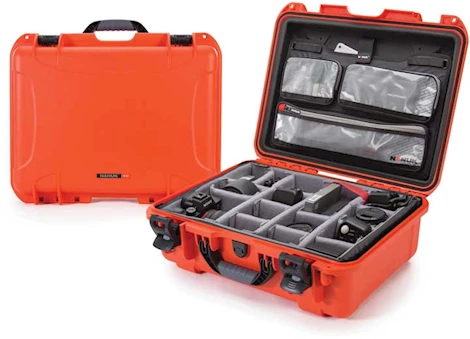 Nanuk 930 waterproof hard case w/lid org. - w/divider - orange, interior: 18 x 13 x 6.9in Main Image