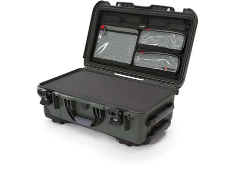 Nanuk 935 waterproof hard case w/lid org./foam - olive, interior: 20.5 x 11.3 x 7.5in Main Image