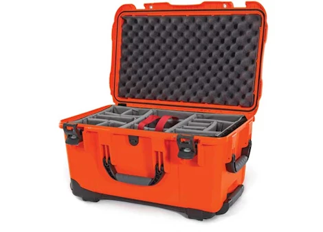 Nanuk 938 waterproof hard case w/padded divider - orange, interior: 21.5 x 12.5 x 11.6in Main Image