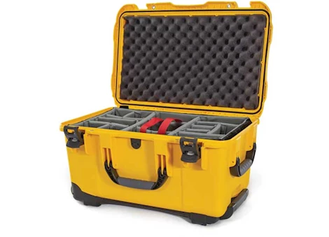 Nanuk 938 waterproof hard case w/padded divider - yellow, interior: 21.5 x 12.5 x 11.6in Main Image