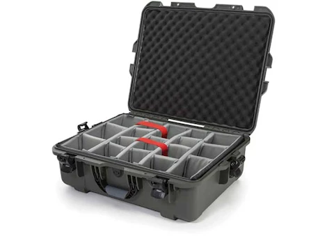 Nanuk 945 waterproof hard case w/padded divider - olive, interior: 22 x 17 x 8.2in Main Image
