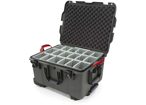 Nanuk 960 waterproof hard case w/padded divider - olive, interior: 22 x 17 x 12.9in Main Image