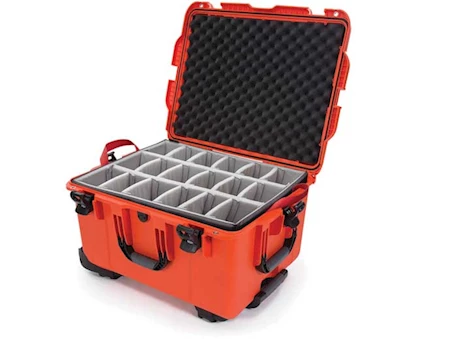 Nanuk 960 waterproof hard case w/padded divider - orange, interior: 22 x 17 x 12.9in Main Image