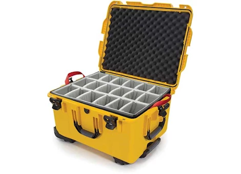 Nanuk 960 waterproof hard case w/padded divider - yellow, interior: 22 x 17 x 12.9in Main Image