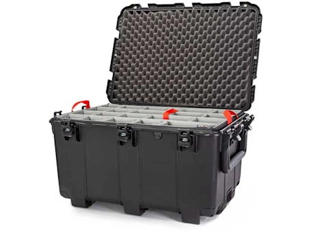 NANUK CASE 975-NO WHEELS (T)WO MANY CARRY, W/PADDED DIVIDER-BLACK, INTERIOR: 30 X 21 X 18IN