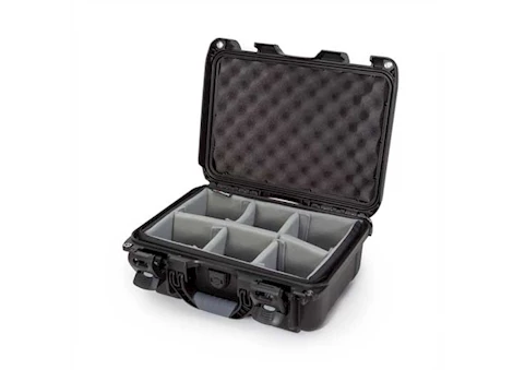 Nanuk 915 waterproof hard case w/padded divider-black, interior: 13.8 x 9.3 x 6.2in