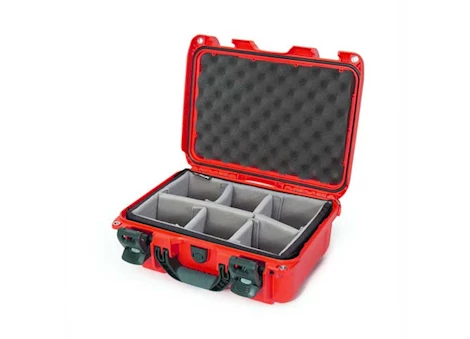 Nanuk 915 waterproof hard case w/padded divider-red, interior: 13.8 x 9.3 x 6.2in Main Image