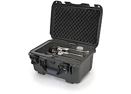 Nanuk 918 waterproof hard case w/foam insert for revolver û olive, interior: 14.9 x 9.8 x 8.6in