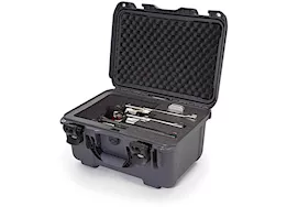 Nanuk 918 waterproof hard case w/foam insert for revolver û graphite, interior: 14.9 x 9.8 x 8.6in