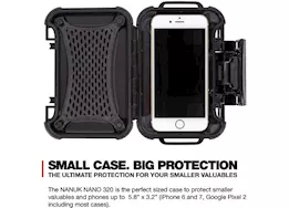 Nanuk 320 hard case nanuk nano - black, interior: 5.9 x 3.3 x 1.5in