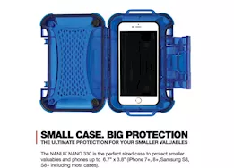 Nanuk 330 hard case nanuk nano - blue, interior: 6.7 x 3.8 x 1.9in