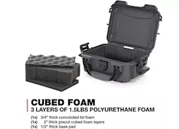 Nanuk 903 waterproof hard case w/foam - graphite, interior: 7.4 x 4.9 x 3.1in