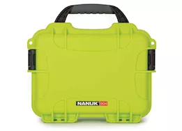 Nanuk 904 waterproof hard case - lime, interior: 8.4 x 6 x 3.7in