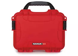 Nanuk 904 waterproof hard case - red, interior: 8.4 x 6 x 3.7in