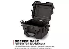 Nanuk 908 waterproof hard case - black, interior: 9.5 x 7.5 x 7.5in