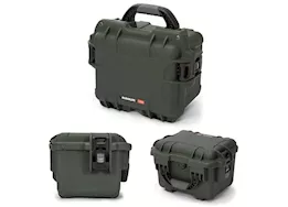 Nanuk 908 waterproof hard case - olive, interior: 9.5 x 7.5 x 7.5in