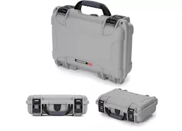 Nanuk 909 waterproof hard case - silver, interior: 11.4 x 7 x 3.7in