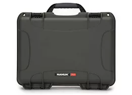 Nanuk 910 waterproof hard case w/foam - olive, interior: 13.2 x 9.2 x 4.1in