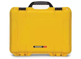 Nanuk 910 waterproof hard case w/foam - yellow, interior: 13.2 x 9.2 x 4.1in