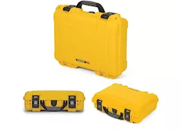 Nanuk 910 waterproof hard case w/foam - yellow, interior: 13.2 x 9.2 x 4.1in