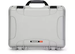 Nanuk 910 waterproof hard case - silver, interior: 13.2 x 9.2 x 4.1in