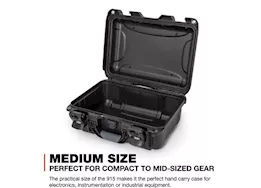 Nanuk 915 waterproof hard case - black, interior: 13.8 x 9.3 x 6.2in