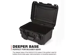 Nanuk 918 waterproof hard case - black, interior: 14.9 x 9.8 x 8.6in