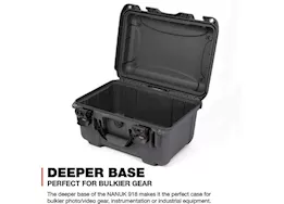 Nanuk 918 waterproof hard case - graphite, interior: 14.9 x 9.8 x 8.6in