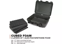 Nanuk 920 waterproof hard case w/foam - olive, interior: 15 x 10.5 x 6.2in