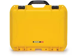 Nanuk 920 waterproof hard case w/lid org./divider - yellow, interior: 15 x 10.5 x 6.2in