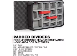 Nanuk 923 waterproof hard case w/padded divider - graphite, interior: 16.7 x 11.3 x 5.4in