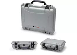Nanuk 923 waterproof hard case w/padded divider - silver, interior: 16.7 x 11.3 x 5.4in