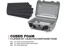 Nanuk 923 waterproof hard case w/foam - silver, interior: 16.7 x 11.3 x 5.4in