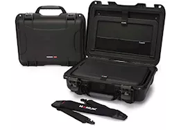Nanuk 923 waterproof hard case w/laptop kit, w/strap - black, interior: 16.7 x 11.3 x 5.4in