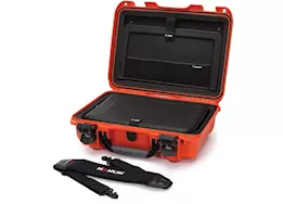 Nanuk 923 waterproof hard case w/laptop kit, w/strap - orange, interior: 16.7 x 11.3 x 5.4in