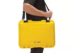 Nanuk 923 waterproof hard case w/laptop kit, w/strap - yellow, interior: 16.7 x 11.3 x 5.4in