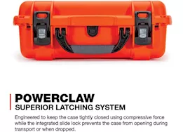 Nanuk 925 waterproof hard case w/padded divider - orange, interior: 17 x 11.8 x 6.4in