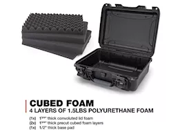 Nanuk 925 waterproof hard case w/foam - black, interior: 17 x 11.8 x 6.4in