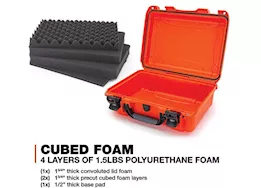Nanuk 925 waterproof hard case w/foam - orange, interior: 17 x 11.8 x 6.4in