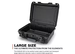 Nanuk 925 waterproof hard case - black, interior: 17 x 11.8 x 6.4in